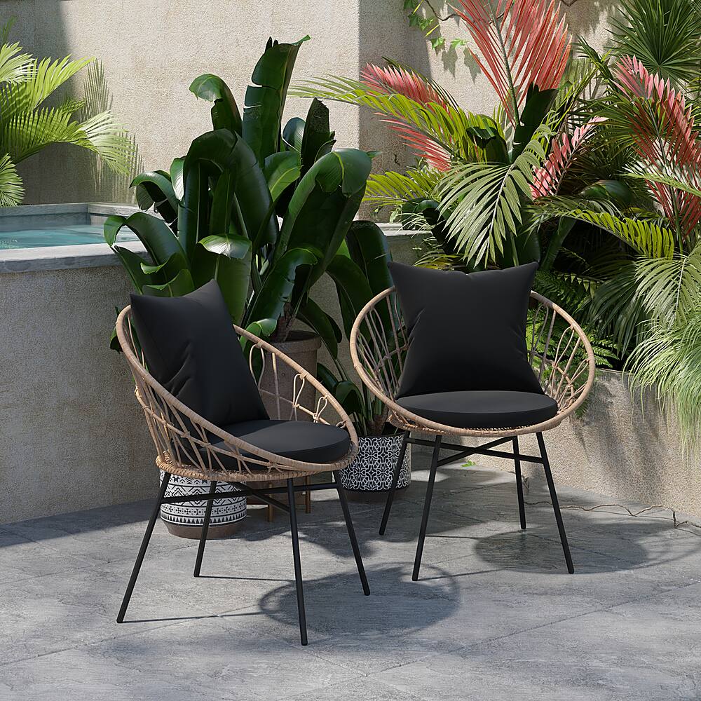 Alt View 14. Alamont Home - Devon Patio Lounge Chair - Tan/Black.