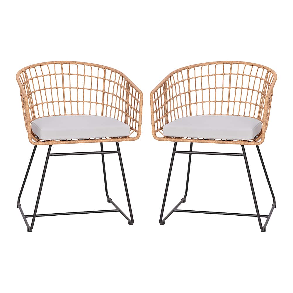 Alamont Home - Devon Patio Lounge Chair - Natural/Light Gray - Front_Zoom