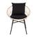 Alt View 11. Alamont Home - Devon Outdoor Round Bohemian Wicker/Rattan 3 Piece Patio Set - Tan/Black.