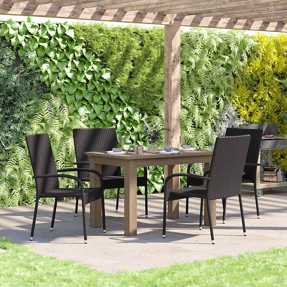 Alt View 12. Alamont Home - Maxim Patio Chair (set of 4) - Black.