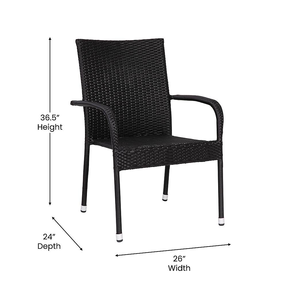 Alt View 13. Alamont Home - Maxim Patio Chair (set of 4) - Black.