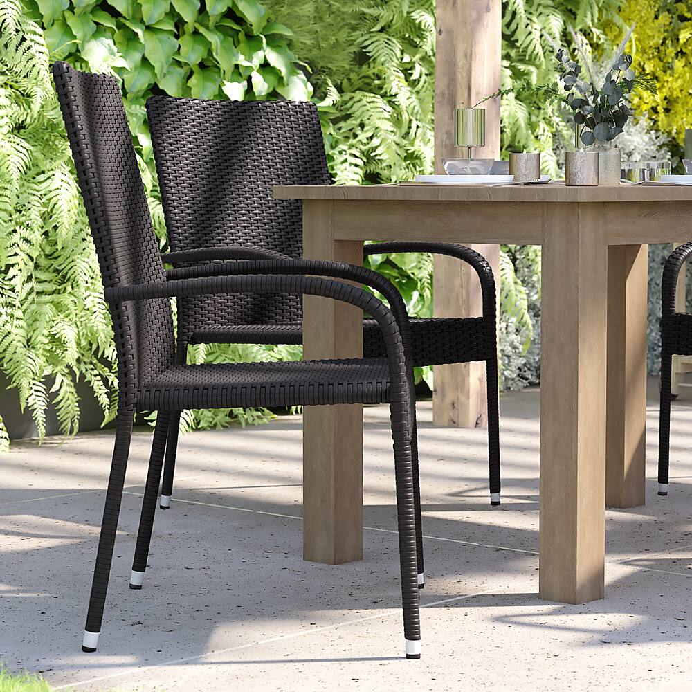 Alt View 15. Alamont Home - Maxim Patio Chair (set of 4) - Black.