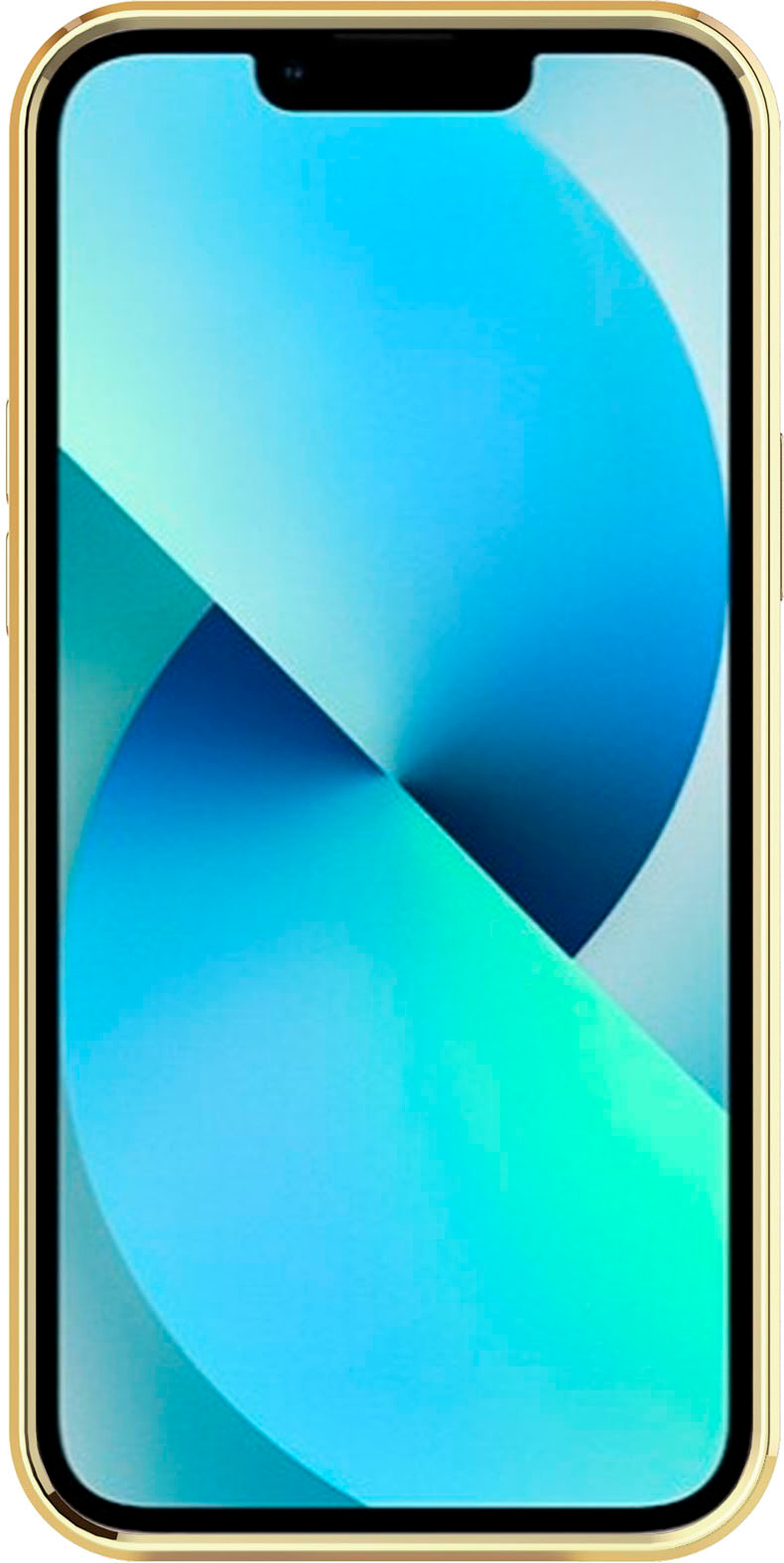 Alt View 2. AMPD - Gold Bumper Soft Case with MagSafe for Apple iPhone 14 / iPhone 13 - Light Green.