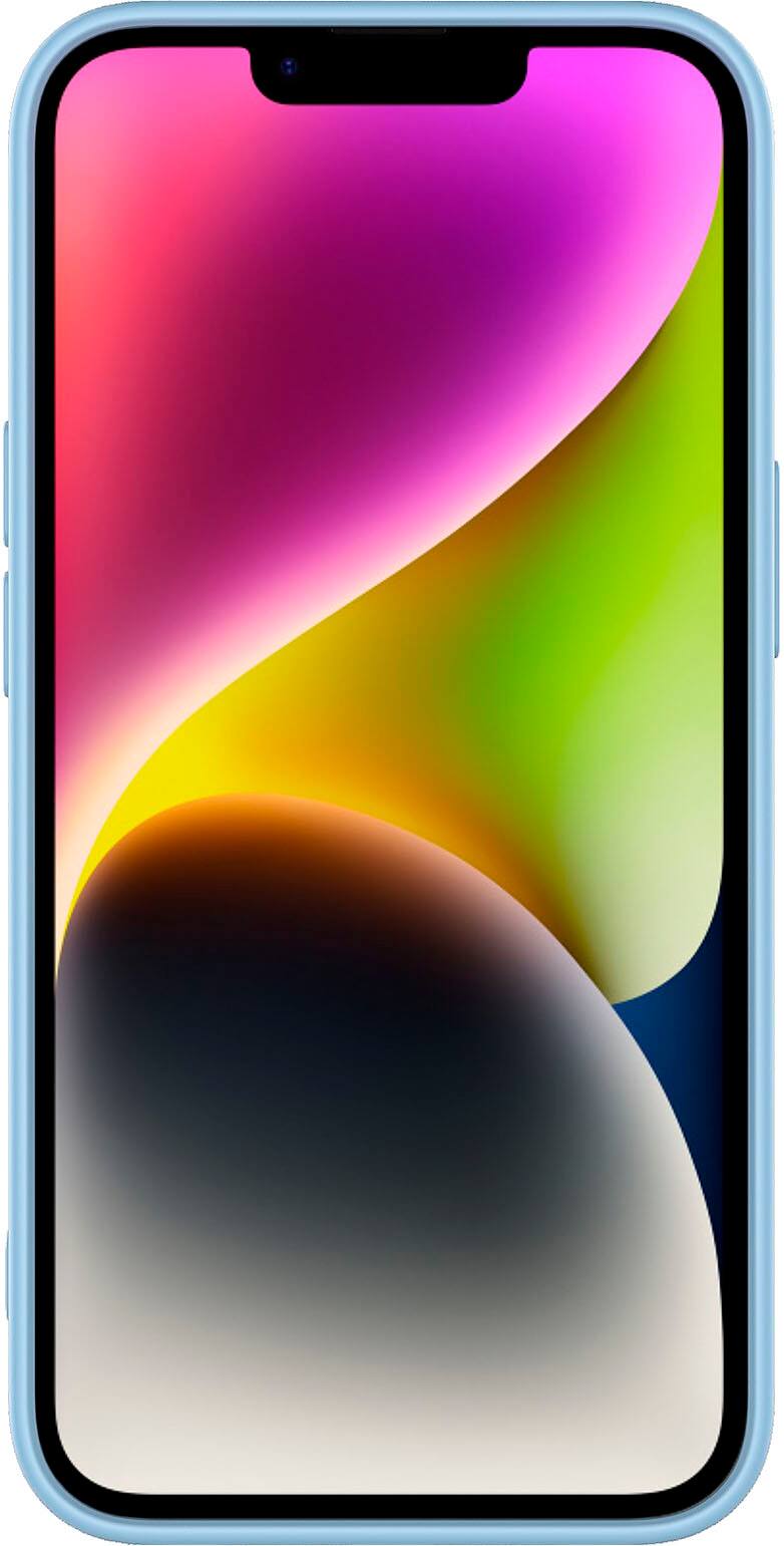 Alt View 2. AMPD - Real Feel Soft Case with MagSafe for Apple iPhone 14 / iPhone 13 - Pastel Blue.