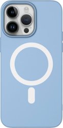 AMPD - Real Feel Soft Case with MagSafe for Apple iPhone 14 Pro - Pastel Blue - Front_Zoom