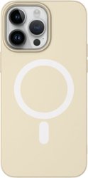 AMPD - Real Feel Soft Case with MagSafe for Apple iPhone 14 Pro - White - Front_Zoom