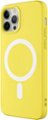 Alt View Zoom 1. AMPD - Real Feel Soft Case with MagSafe for Apple iPhone 12 Pro / iPhone 12 - Yellow.