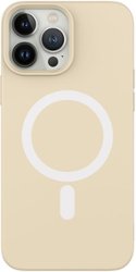 AMPD - Real Feel Soft Case with MagSafe for Apple iPhone 13 Pro - White - Front_Zoom