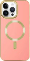 AMPD - Gold Bumper Soft Case with MagSafe for Apple iPhone 14 Pro - Light Pink - Front_Zoom