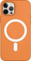 AMPD - Real Feel Soft Case with MagSafe for Apple iPhone 12 Pro / iPhone 12 - Orange - Front_Zoom