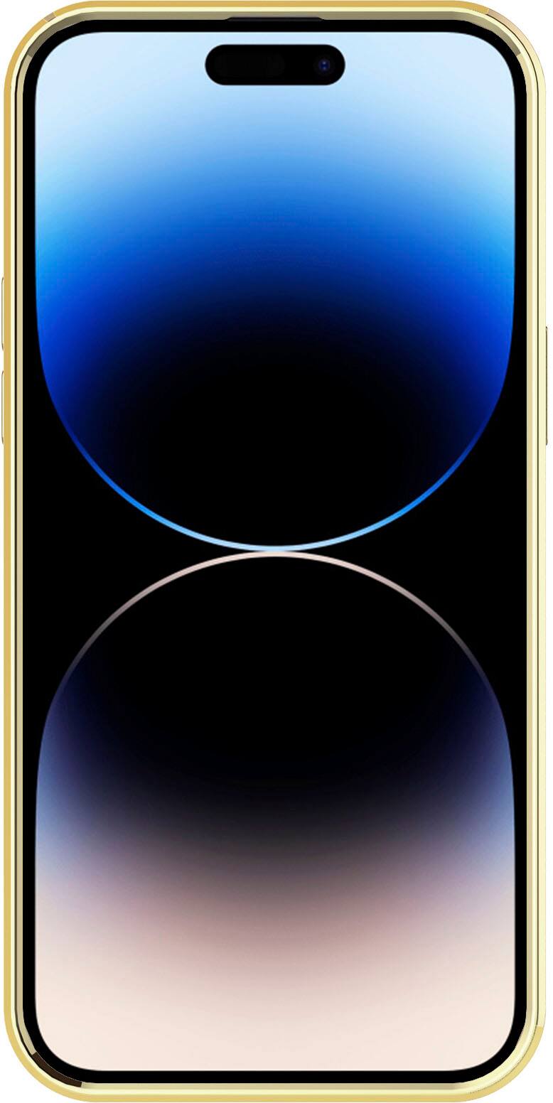 Alt View 2. AMPD - Gold Bumper Soft Case with MagSafe for Apple iPhone 14 Pro - Black.