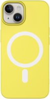 AMPD - Real Feel Soft Case with MagSafe for Apple iPhone 14 / iPhone 13 - Yellow - Front_Zoom