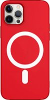 AMPD - Real Feel Soft Case with MagSafe for Apple iPhone 12 Pro / iPhone 12 - Red - Front_Zoom