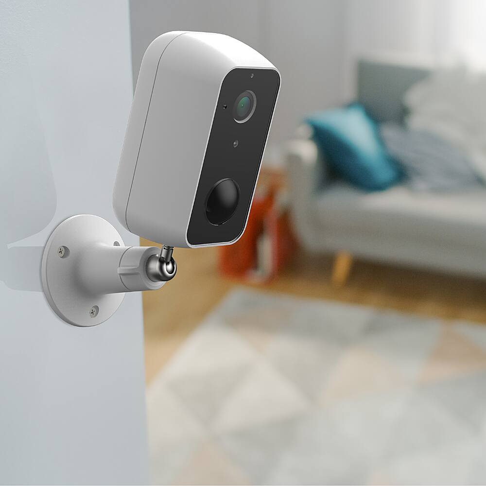 Alt View 12. FEIT ELECTRIC - Outdoor Wireless Camera with Wi-Fi - Black/White.