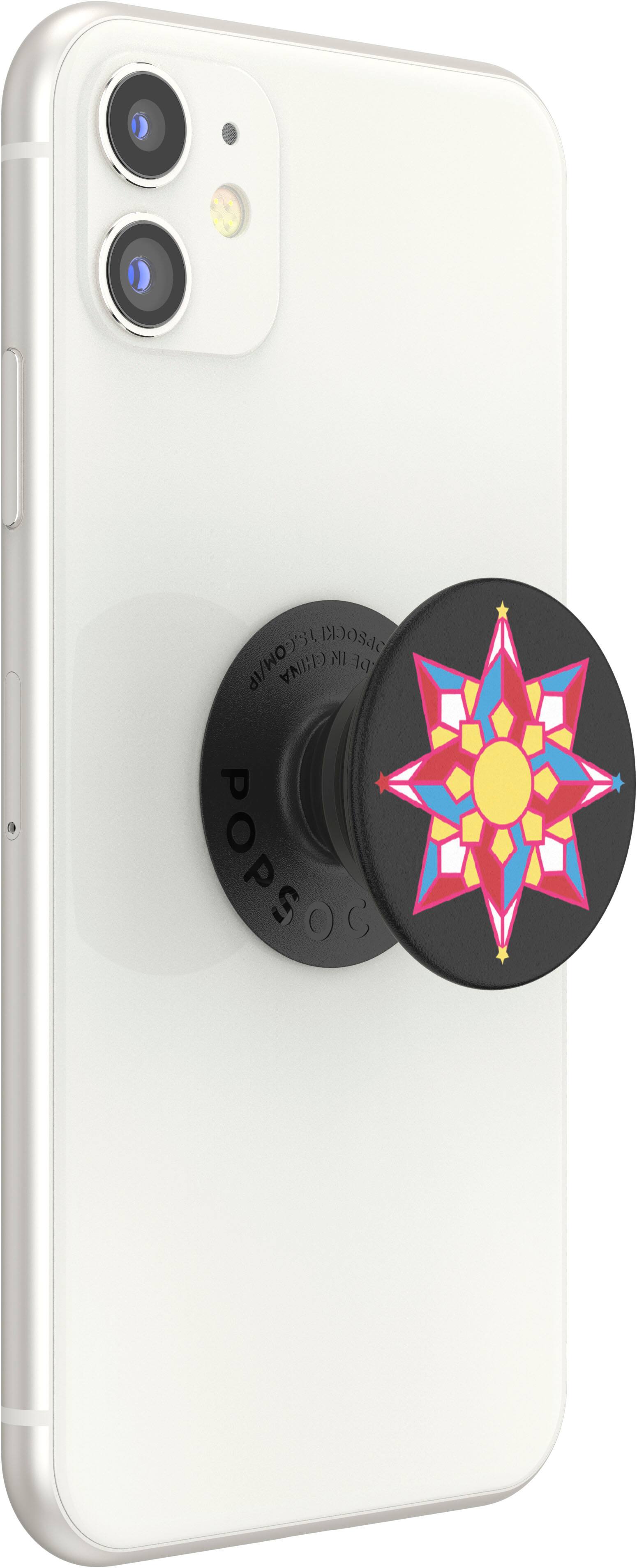 PopSockets PhoneGrip - Support Et Poignée Pour Smartphone - Design Mandala Rainbow, Extensible