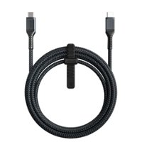 Nomad - 3.0M USB-C to USB-C Charge and Sync Cable - Black - Front_Zoom