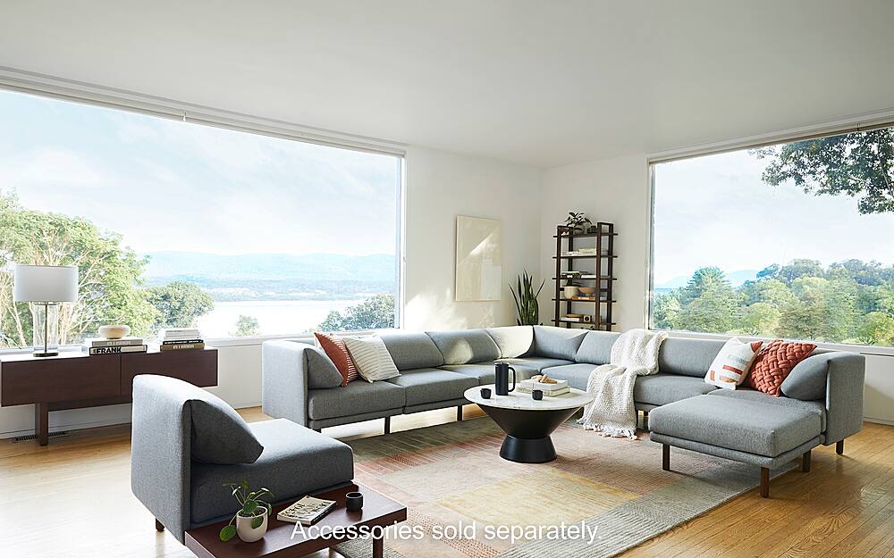 Burrow Contemporary Range Armchair Heather Charcoal FLRSTSFRGS1A0