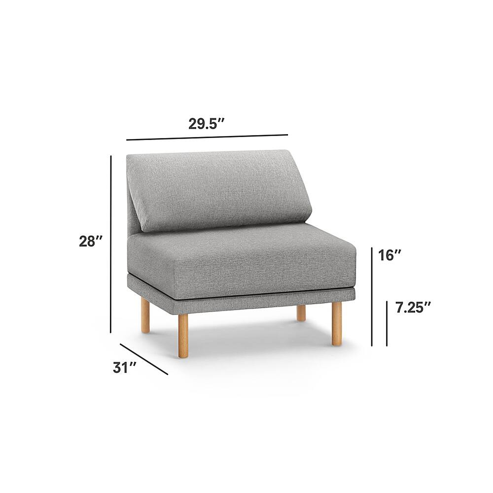 Burrow Contemporary Range Armchair Heather Charcoal FLRSTSFRGS1A0