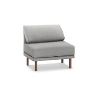 Burrow - Contemporary Range Armchair - Stone Gray - Front_Zoom