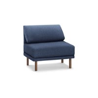 Burrow - Contemporary Range Armchair - Navy Blue - Front_Zoom