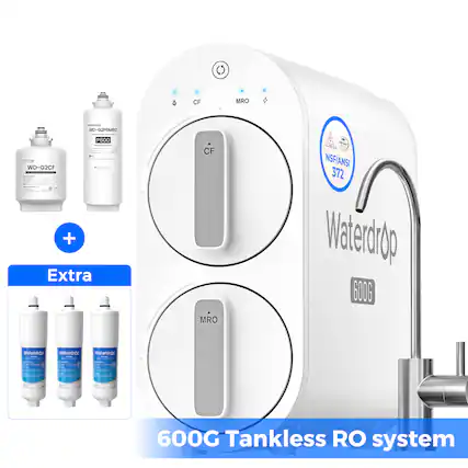 CF MRO - WD-G2CFMRO P600 - WD-G2CF + Extra CF MRO NSF/ANSI 372 Waterdrop 600G Tankless RO system