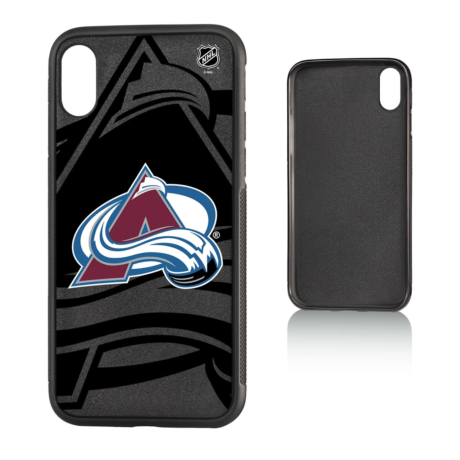 Alt View 3. Keyscaper - Colorado Avalanche iPhone Bump Ice Case - 16 - Multicolor.