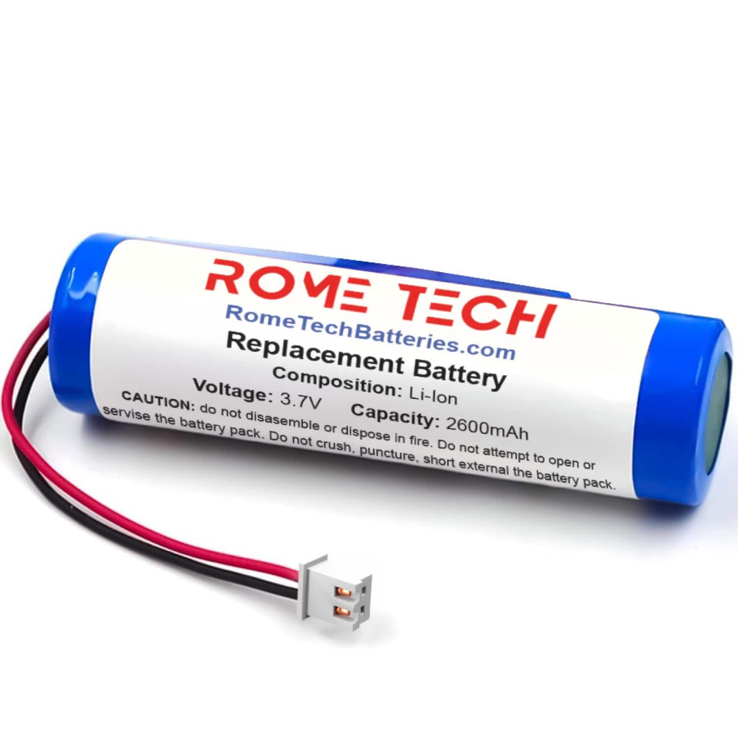 RomeTech - for CROOVE Rechargeable Voice Amplifier Replacement Battery - 2600mAh 3.7V Lithium Ion Battery