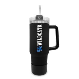 The Fanatic Group - Kentucky Wildcats 40oz. Stainless Tumbler with Handle & Removable Straw - Black
