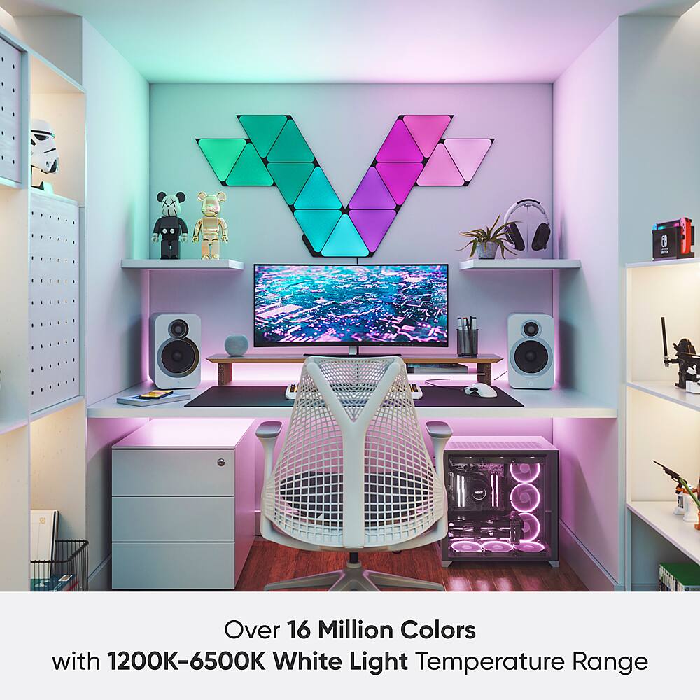 Over 16 Million Colors with 1200K-6500K White Light Temperature Range