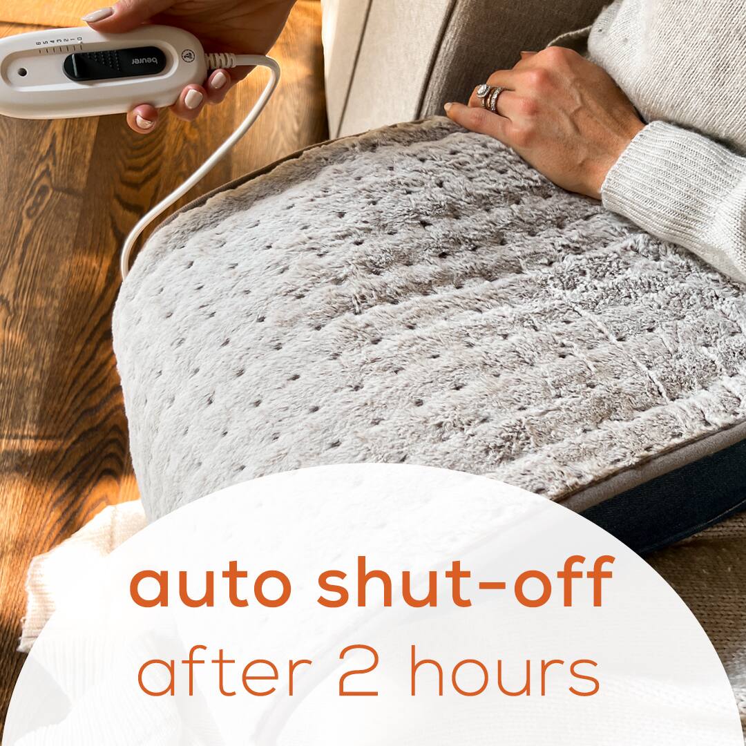 Beurer Nordic Lux XL Faux Fur Heating Pad Light Gray UHP26N Best Buy