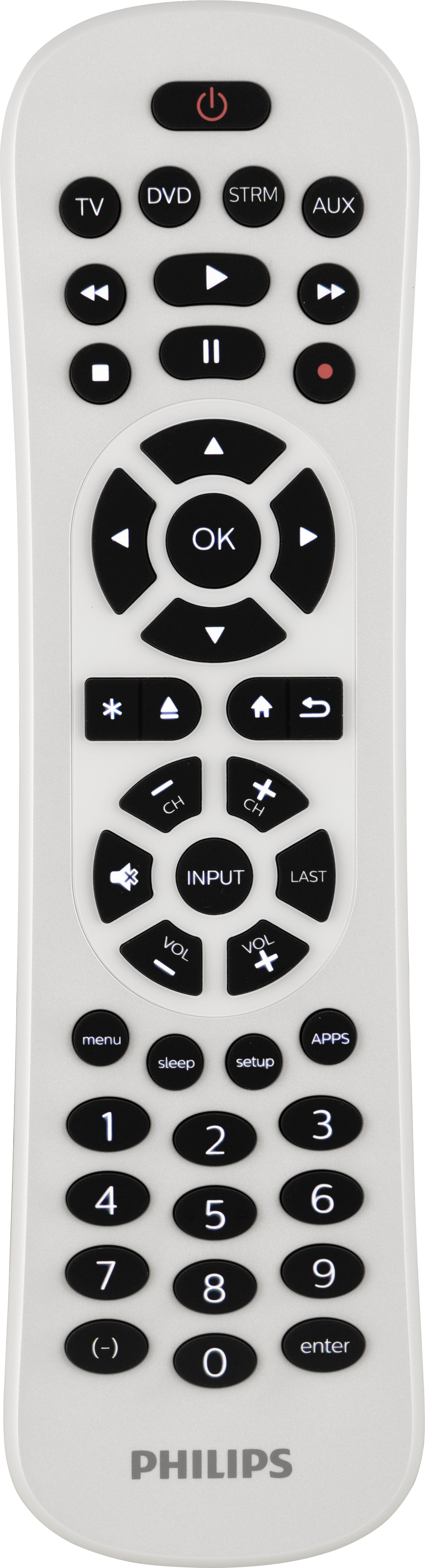 Philips 4-Device Backlit Universal Remote, White SRP6012W/27 Best Buy