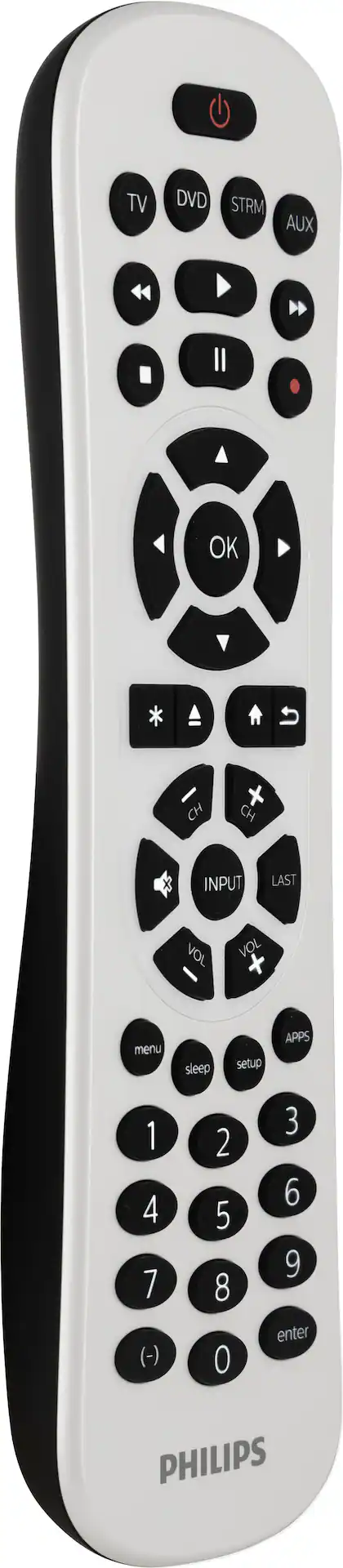 Backlit Universal Remote Control Philips 4 Device Backlit Universal Remote White SRP6012W/27 - Best Buy