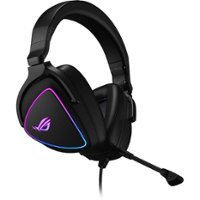 ASUS - ROG Delta S Wired Gaming Headset for PC, MAC, Switch, Playstation, and others with AI noise-canceling mic - Black - Angle_Zoom