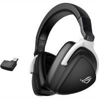 ASUS - ROG Delta S Wireless Over-the-Ear Headphones with AI Noise Cancelation - Black - Angle_Zoom