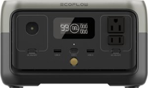 EcoFlow - RIVER 2 Portable Power Station - Black - Front_Zoom