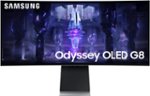 Samsung - Odyssey OLED G8 34" Curved WQHD FreeSync Premium Pro Smart Gaming Monitor with HDR400, (Micro DP, Micro HDMI, USB) - Silver
