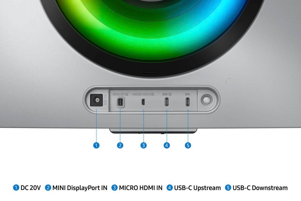 Alt View 18. Samsung - Odyssey OLED G8 34" Curved WQHD FreeSync Premium Pro Smart Gaming Monitor with HDR400, (Micro DP, Micro HDMI, USB) - Silver.