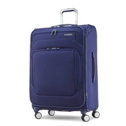 Samsonite - Ascentra Med 25" Expandable Spinner Suitcase - Iris Blue - Front_Zoom