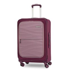 American Tourister - Cascade Ss 24" Expandable Spinner Suitcase - Fig - Front_Zoom