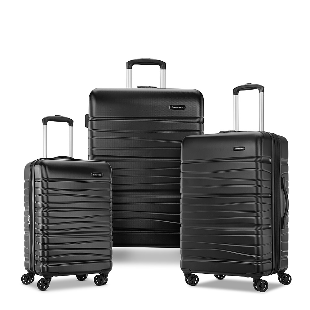 Samsonite Evolve Se 28 Expandable Spinner Suitcase Set 3 Piece Bass Black  145796-1027 - Best Buy