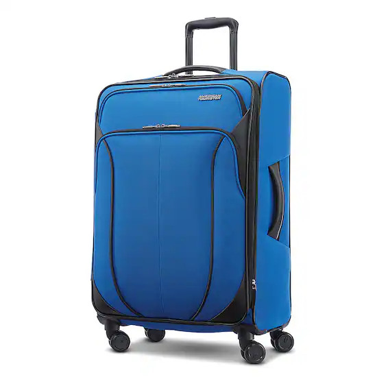 American Tourister 4 Kix 2.0 28 Expandable Spinner Suitcase Classic Blue 142353 6188 Best Buy