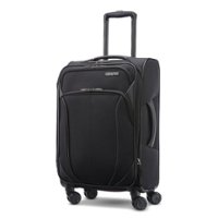 American Tourister - 4 Kix 2.0 24" Expandable Spinner Suitcase - Black - Front_Zoom