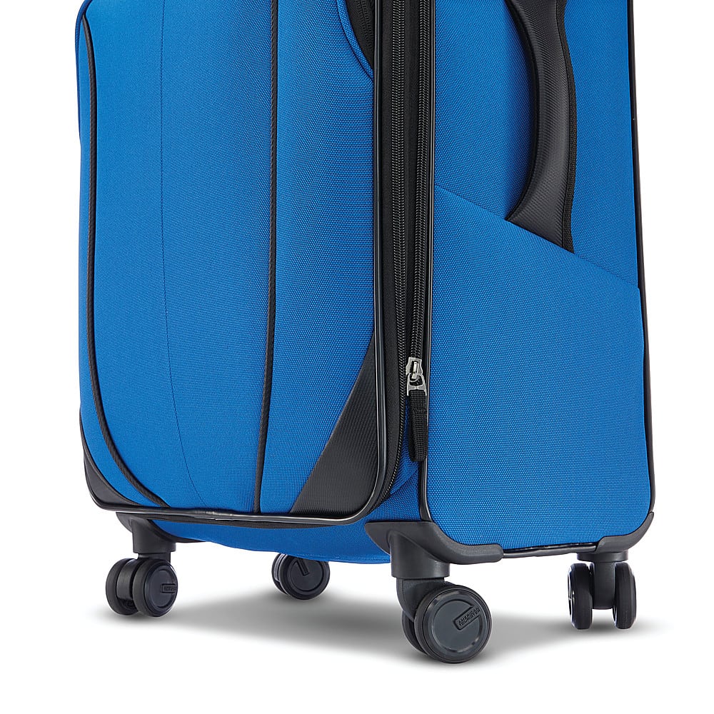 Alt View 14. American Tourister - 4 Kix 2.0 24" Expandable Spinner Carry-On Suitcase - Classic Blue.