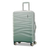 American Tourister - Cascade Hs 24" Expandable Spinner Suitcase - Sage Green - Front_Zoom