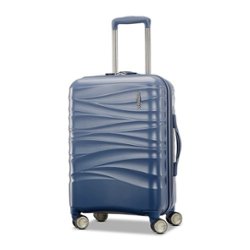 American Tourister - Cascade Hs 20" Expandable Spinner Suitcase - Slate Blue - Front_Zoom