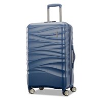 American Tourister - Cascade Hs 27" Expandable Spinner Suitcase - Slate Blue - Front_Zoom