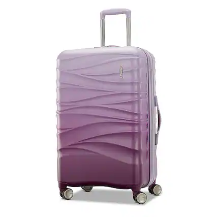 Front. American Tourister - Cascade Hs 27" Expandable Spinner Suitcase - Purple Haze.