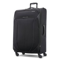 American Tourister - 4 Kix 2.0 33" Expandable Spinner Suitcase - Black - Front_Zoom