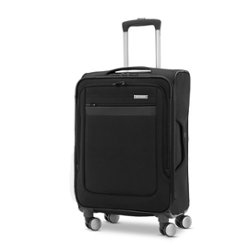 Samsonite - Ascella 3.0 Co 20" Expandable Spinner Suitcase - Black - Front_Zoom