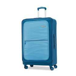 American Tourister - Cascade Ss 28" Expandable Spinner Suitcase - Pacific - Front_Zoom